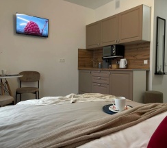 Номер Standard с красивым видом из окна в Квартира Apartslounge ЖК Самолет