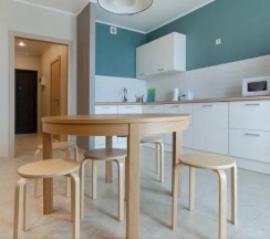 Апартаменты с гостиной и спальней в Sibgat Apartments