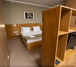 Двухместный люкс с балконом двуспальная кровать в Altyn Eco Park