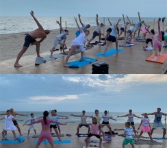 Двухуровневый семейный номер с балконом на 3-4 гостей и видом на море (корпус Б) в Оптимист