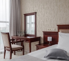 Оптима с двуспальной кроватью в Marins Grand Hotel Астрахань