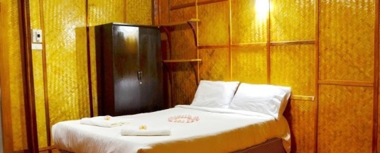 Двухместное бунгало двуспальная кровать в Lanta Marine Parkview Resort