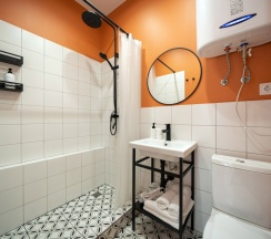 Двухместная семейная студия с видом на город двуспальная кровать в Light house