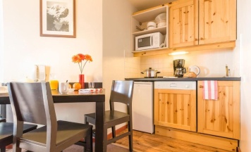 Одноместная студия односпальная кровать в Résidence Pierre & Vacances Avoriaz Saskia Falaise