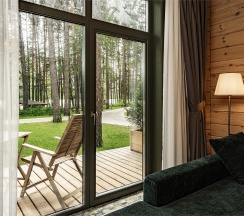 Номер Делюкс с двуспальной кроватью и видом на реку в Grand Chalet Altay