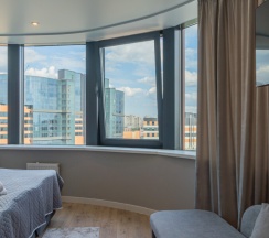 Студия 25 кв м на троих около вокзала и метро в SalutApart 2W Энергетиков 2/2