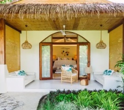 Двухместная вилла Garden двуспальная кровать в Zazen Boutique Resort & Spa