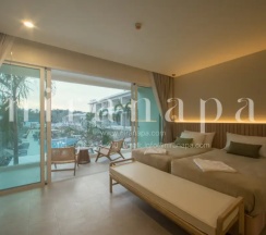 Двухместный номер Deluxe с видом на бассейн (двуспальная кровать) в Niranapa Boutique Resort