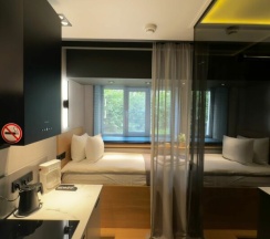 Studio Double одноместный, но возможно пребывание вдвоем, кровать 110х200 в Yapartments