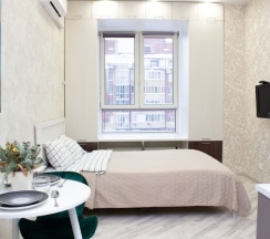 студия стандарт с видом на город для 1-2 гостей (центр, ул. Сакко, 24, "Vivaldi"), 515 в Viva aparts