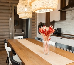 Коттедж с 3 комнатами с балконом и с красивым видом из окна в Заречье