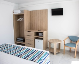 Улучшенный двухместный номер с 1 кроватью или 2 отдельными кроватями и видом на сад в La familia