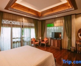 Двухместный номер Deluxe с видом на сад двуспальная кровать в Phusanfah Resort