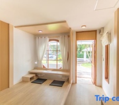 Двухместная вилла двуспальная кровать в Sangthong Resort