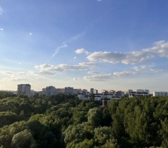 Четырёхместные апартаменты Superior с красивым видом из окна (диван) в Апартаменты Счастливые метры, 3 минуты до Термы Видное и ТРЦ Галерея
