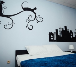 1 двухспальная кровать в Hostel Vega