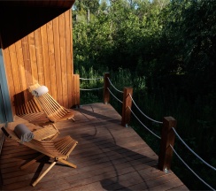 Мини-Барнхаус "Мальдивы" с террасой в Река & Песок