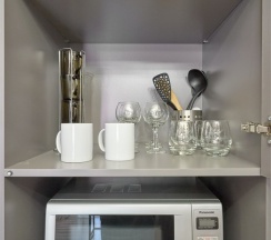 Студия четырёхместная с мини-кухней и балконом в Астра де Роза