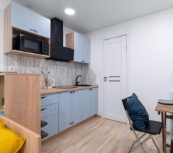 Апартаменты студия с 1 двуспальной кроватью в Prim Rooms Apartments (Прим Румс Апартменс)