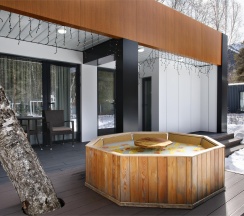 ВИЛЛА DELUXE С КУПЕЛЬЮ НА ДРОВАХ в Первый Парк Отель Архыз