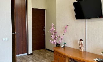 Комфорт улучшенный с 1 большой кроватью, видом на море и джакузи в Ледис