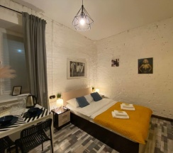 Двухместный номер с 1 кроватью и собственной ванной комнатой в Boho Loft Hotel Nevsky