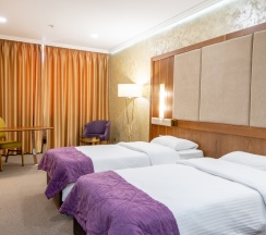 Двухместный номер Standard с видом на город 2 отдельные кровати в Reikartz Sky Алматы