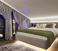 Дом «DOUBLE» с банным чаном на террасе в Luxe House