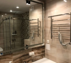 Апартаменты с гостиной и спальней с двуспальной кроватью в Sibgat Apartments