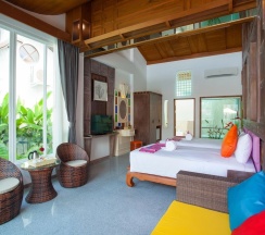Трёхместный номер Deluxe с балконом в The samui beach resort