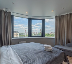 Студия 25 кв м на троих около вокзала и метро в SalutApart 2W Энергетиков 2/2