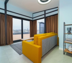 Апартаменты Superior с 3 комнатами с балконом в Апарт-отель Residence Graphite