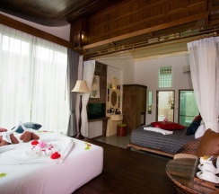Семейная вилла с балконом и с красивым видом из окна в The samui beach resort