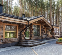 Рубленный дом из кело в Karelia club family