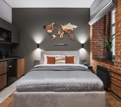 Двухместные апартаменты c 1 комнатой (двуспальная кровать) в GM Apartments