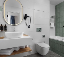 Номер Suite Superior Village, c 2 санузлами - с 2 двуспальными кроватями в Arthurs SPA Hotel by Mercure