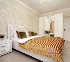 Двухместные апартаменты Comfort с 3 комнатами с балконом двуспальная кровать в Квартирное бюро