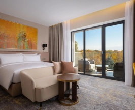 Двухместный номер Deluxe с панорамным видом на горы двуспальная кровать в Swissotel Wellness Resort Alatau Almaty