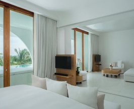 Двухместный Oceanfront Pool Suite c 1 комнатой двуспальная кровать в Sala Samui Chaweng Beach Resort