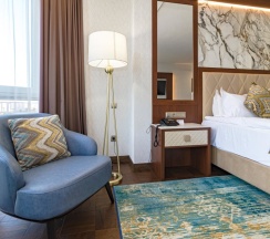 Двухместный номер Premium с видом на город двуспальная кровать в Best Western Plus Astana