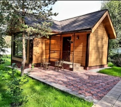 Двухместная студия Standard с красивым видом из окна двуспальная кровать в Усадьба Коноваловых