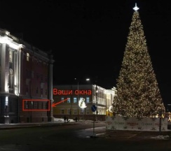 Двухместные апартаменты с красивым видом из окна (двуспальная кровать) в Квартира Minin Apts 1