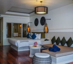 Двухместный номер Terrace  Private Pool с видом на бассейн двуспальная кровать в Natai Beach Resort