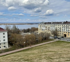 Двухместные апартаменты c 1 комнатой (двуспальная кровать) в Квартира с Видом на Волгу