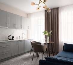Люкс с 1 спальней и кухней-гостиной в Academia Васильевский