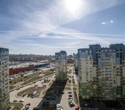 Двухместные апартаменты с балконом (двуспальная кровать) в Апартаменты С видом на Волгу