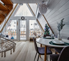 Aframe White | Банный чан на территории в Берёзовая роща