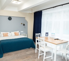 Двухместный номер Комфорт с 1 кроватью в Smart Hotel Kantemirovsky