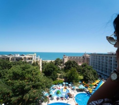 Апартаменты c 1 комнатой с балконом в Prestige Hotel and Aquapark