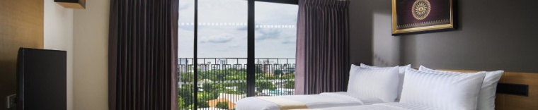 Трёхместный люкс c 1 комнатой в Chiva Bangkok Hotel (SHA Extra Plus)